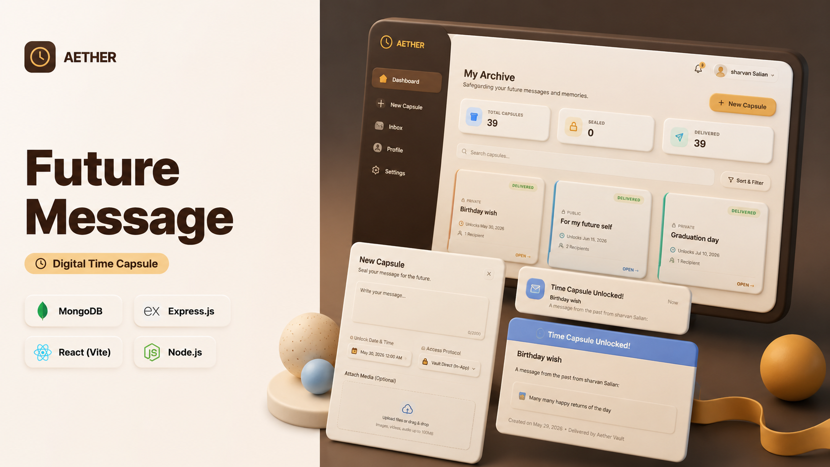 Future Message - Digital Time Capsule